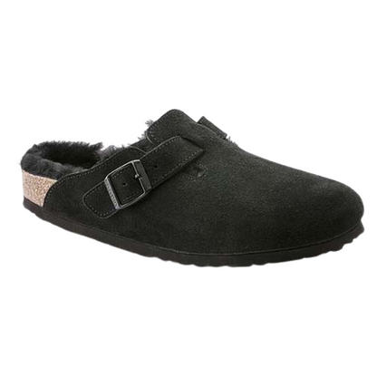 Birkenstock Ladies Clogs - Boston Shearling - Black