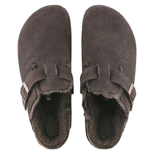 Birkenstock Ladies Clogs - Boston Shearling - Mocca
