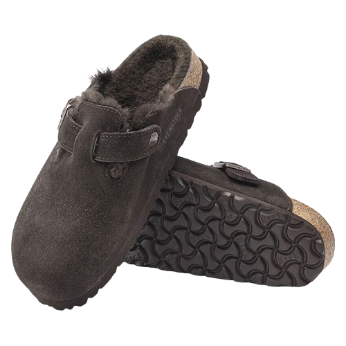 Birkenstock Ladies Clogs - Boston Shearling - Mocca