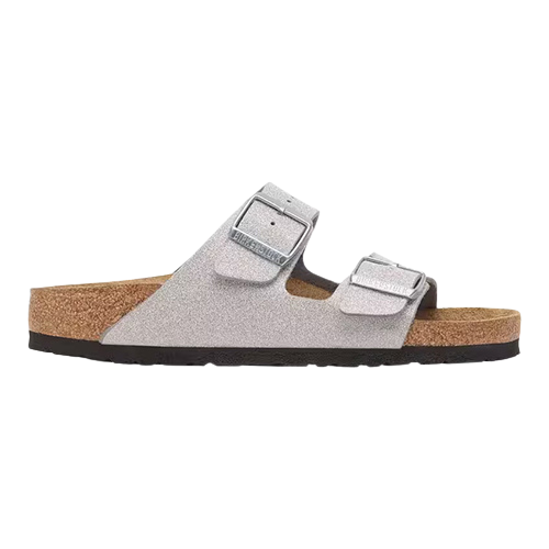 Birkenstock Ladies Sliders - Arizona - Silver