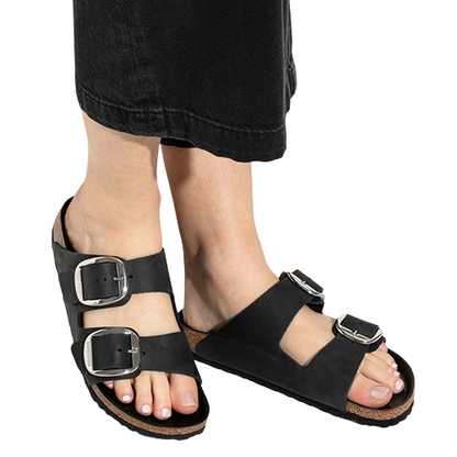 Birkenstock Ladies  Sandals - Arizona Big Buckle - Black