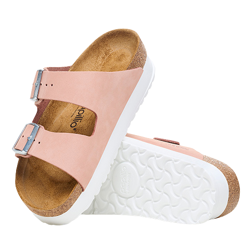 Birkenstock Platform Sandals - Arizona Papillio - Soft Pink