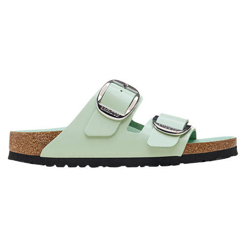 Birkenstock Ladies Sandals - Arizona Big Buckle - Surf Green Patent