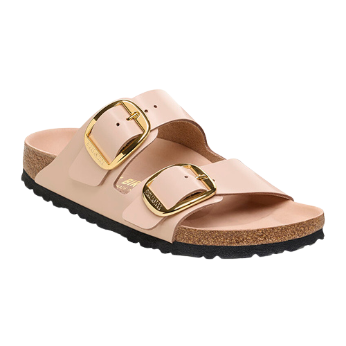 Birkenstock Ladies Sandals- Arizona Big Buckle - Beige Patent