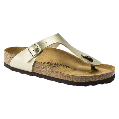 Birkenstock Ladies Sandals - Gizeh Birko-Flor - Gold