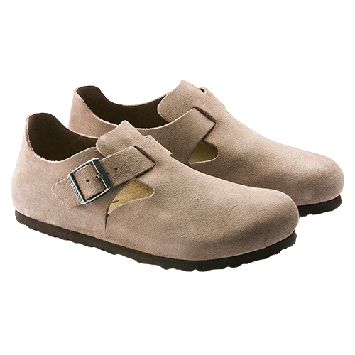 Birkenstock Ladies Suede Shoes - London - Taupe