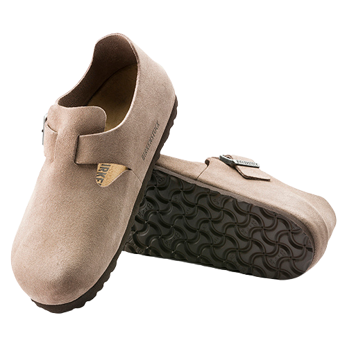 Birkenstock Ladies Suede Shoes - London - Taupe