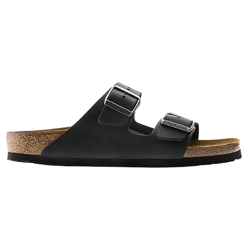 Birkenstock Mens Sandals - Arizona Oiled Leather - Black