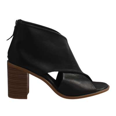 Carmela Block Heeled Shoe-Boots -  160770 - Black