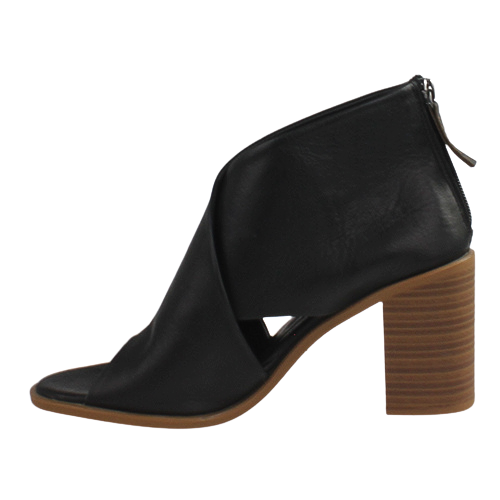 Carmela Block Heeled Shoe-Boots -  160770 - Black