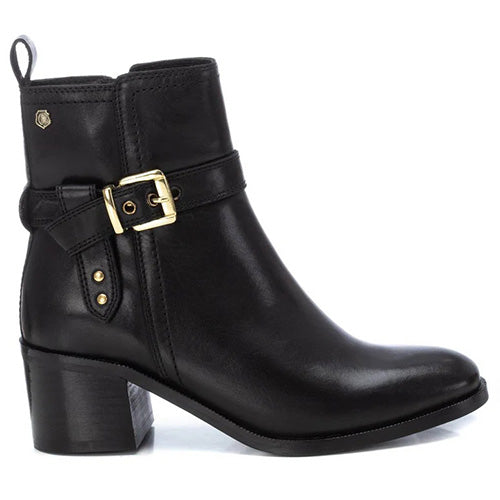 Carmela Block Heeled Ankle Boots - 161735 - Black