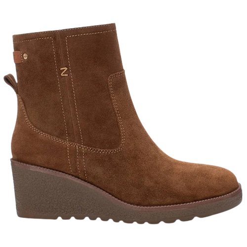Carmela Wedge Ankle Boots - 161920 - Tan