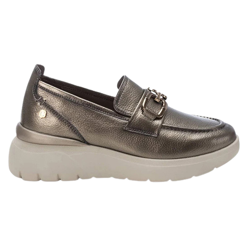 Carmela Ladies Wedge Loafers - 161837 - Pewter