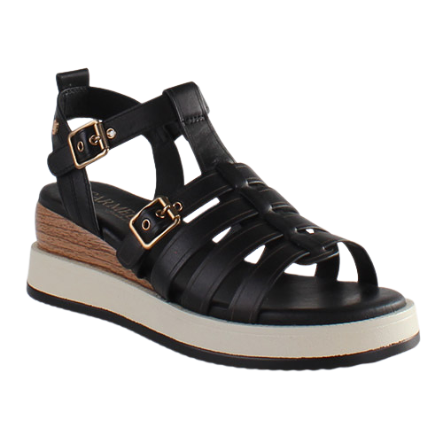 Carmela  Wedge Sandals -  161390 - Black