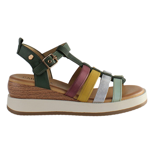 Carmela  Wedge Sandals - 161607 - Green