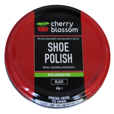 Cherry Blossom Matt Shoe Polish- 40g-Black