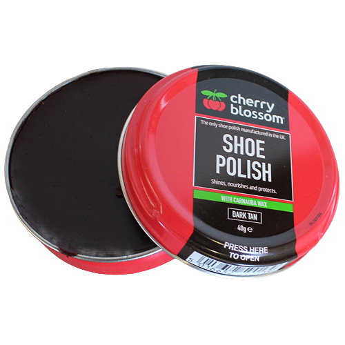 Cherry Blossom Matt Shoe Polish- 40g-Dark Tan