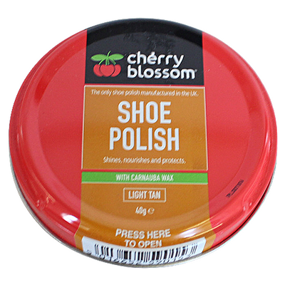Cherry Blossom Matt Shoe Polish -40g-Light Tan