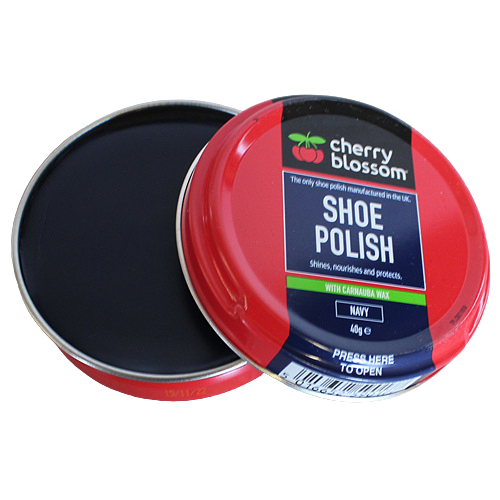 Cherry Blossom Matt Shoe Polish- 40g-Navy