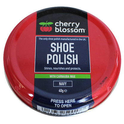 Cherry Blossom Matt Shoe Polish- 40g-Navy