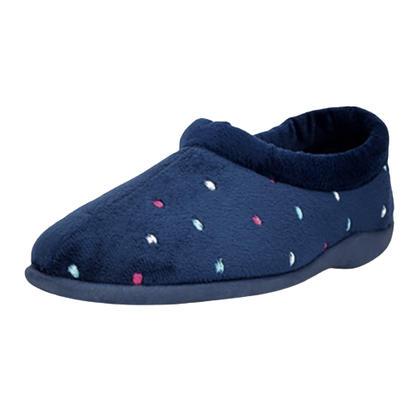 Cipriata Ladies Slippers-Sophie-Navy Multi