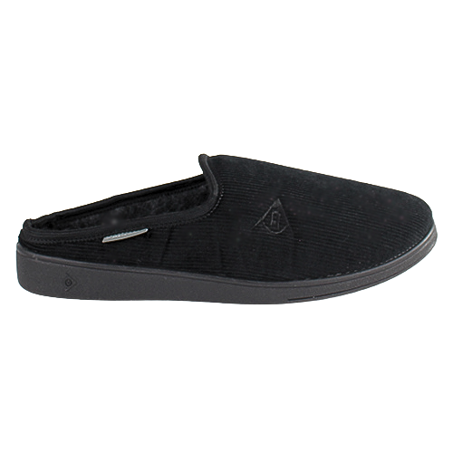 Cipriata Mens Mule Slippers- Ted-Black