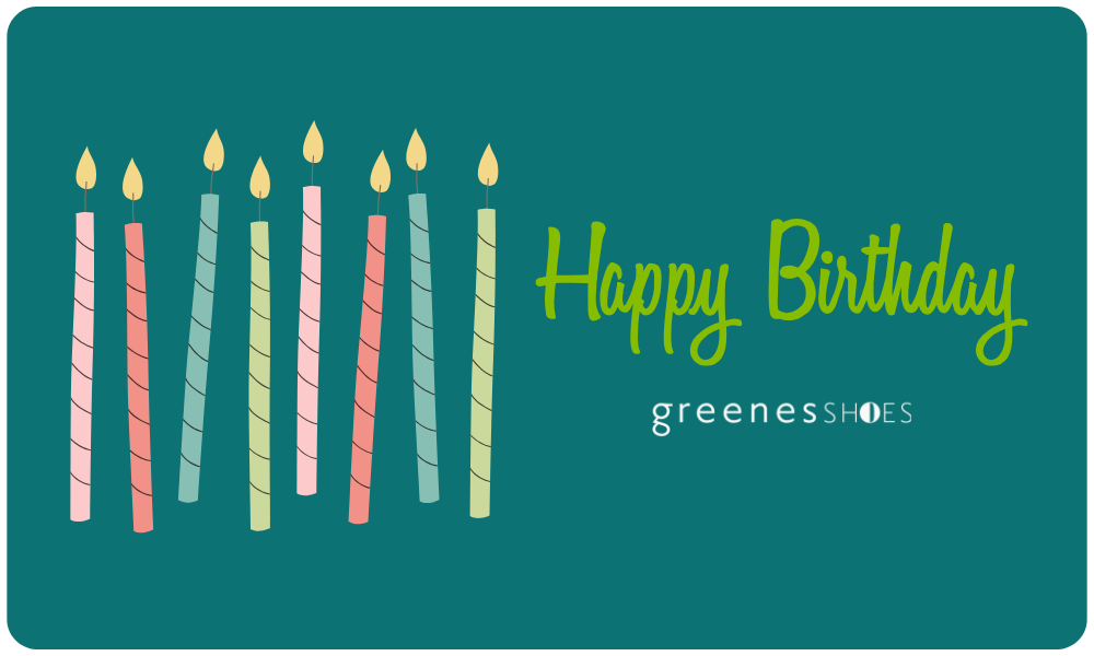 Greenes Shoes E-Gift Card Happy Birthday