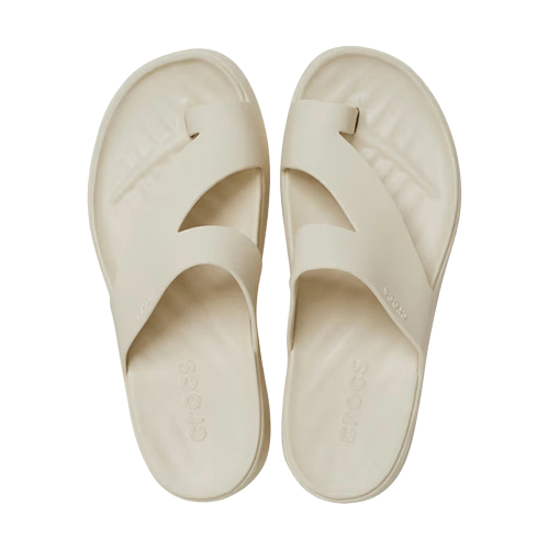 Crocs Ladies Getaway Platform Toe Loop Sandals -210834 Beige/Sand