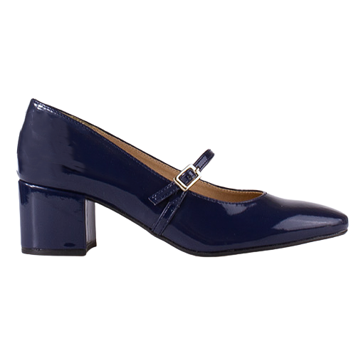 Ladies Dancing Shoes - Navy Patent