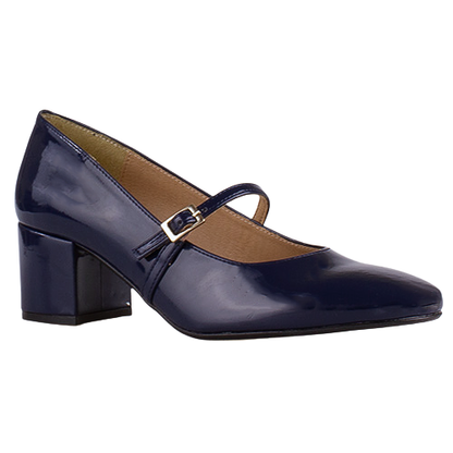 Ladies Dancing Shoes - Navy Patent