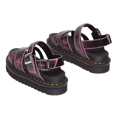 Dr. Martens Platform Sandals - Voss-11 - Black /Pink