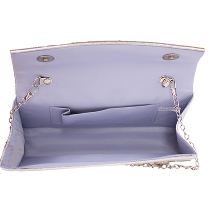 Dr. Bear Clutch Bag - GA05A - Silver