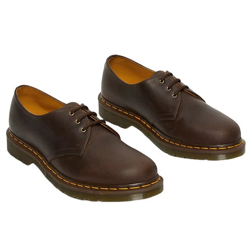 Dr.Martens 3 Eyelet Shoes - 1461 - Dark Brown