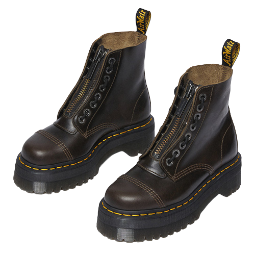 Dr. Martens Platform Boots - Sinclair - Dark Taupe/Brown