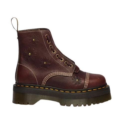 Dr.Martens Flower Grizzly Platform Boots - Sinclair - Brown