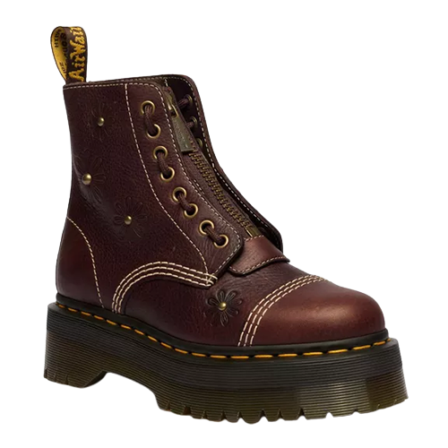 Dr.Martens Flower Grizzly Platform Boots - Sinclair - Brown