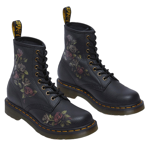 Ladies black dr marten boots best sale