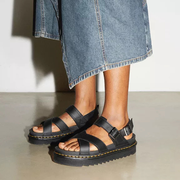 Dr.Martens Platform Sandals - Voss II - Black – Greenes Shoes Dr.Martens Platform Sandals - Voss II - Black – Greenes Shoes