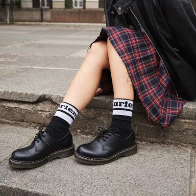 Dr. Martens Socks Athletic Logo Black Greenes Shoes
