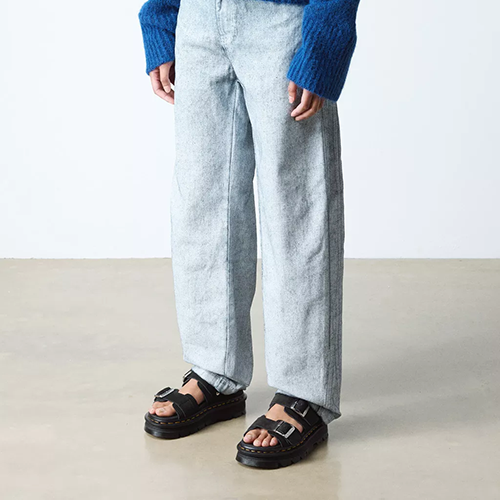 Dr. Martens Suede Leather Sandals - ZebZag - Black