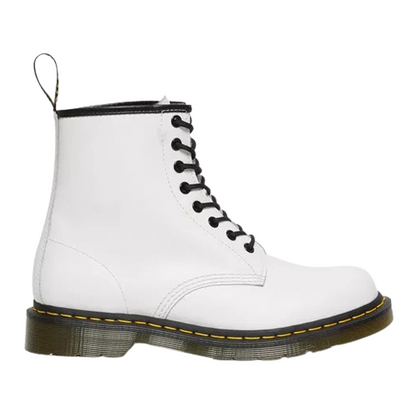 Dr Martens - 1460  8 Eye Boots - White Smooth Leather