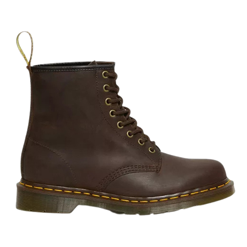 Dr Martens 8 Eye Boots - 1460 - Brown Waxy