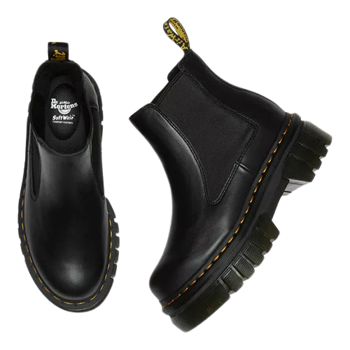 Dr Martens Platform Chelsea Boots - Audrick-Black
