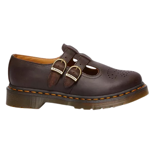 Dr Martens Ladies Mary Jane Shoes - 8065 - Brown