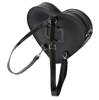 Dr Martens Leather Heart Shaped Bag - Black