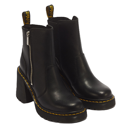 Dr Martens Zip Sendal Heel Boot - Spence - Black