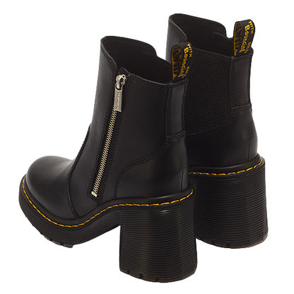 Dr Martens Zip Sendal Heel Boot - Spence - Black