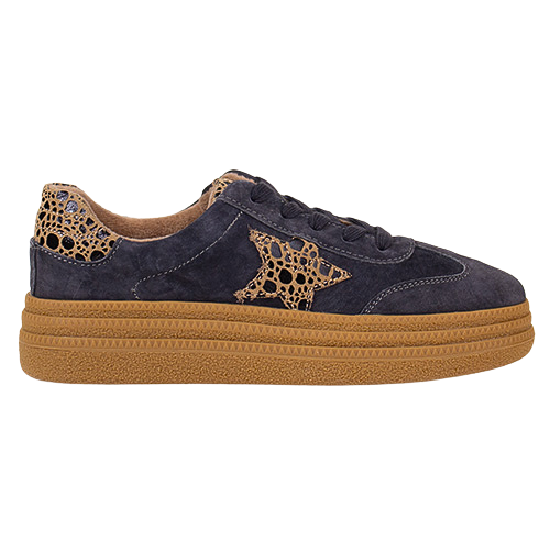 Drilleys Ladies Platform Trainers - Forty Two - Thunder Cheetah/Grey