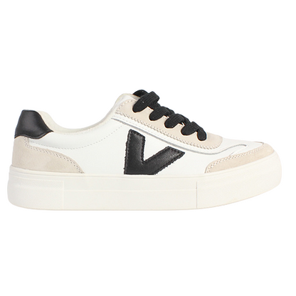 Drilleys Ladies Trainers - Eighty - White/Black