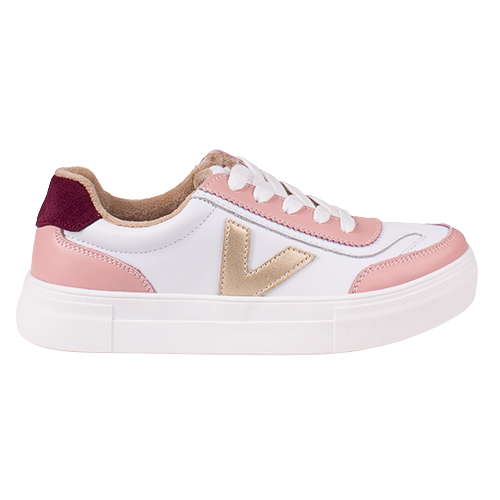 Drilleys Ladies Trainers - Eighty - White Rose